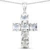 Genuine Green Amethyst Cross Pendant