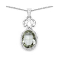Genuine Green Amethyst Jewelry Set by Fine Color Jewels
