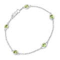 Genuine Green Peridot By The Yard Bracelet by Fine Color Jewels