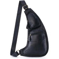 Genuine Leather Chest Bag For Men Leather Shoulder Bag Personality Messenger Bag Casual Bag by DailySale