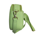 Genuine Leather Double Zipper Crossbody by MiamiLeathers.com
