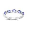 Genuine London Blue Topaz 5 Stone Ring by Fine Color Jewels