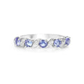 Genuine London Blue Topaz 5 Stone Ring by Fine Color Jewels