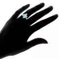 Genuine Marquise-Cut Larimar S Ring by DailySale