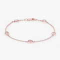 Genuine Morganite By The Yard Bracelet by Fine Color Jewels