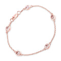 Genuine Morganite By The Yard Bracelet by Fine Color Jewels