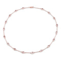 Genuine Morganite By The Yard Necklace by Fine Color Jewels