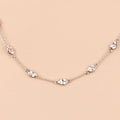 Genuine Morganite By The Yard Necklace by Fine Color Jewels