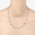 Genuine Morganite By The Yard Necklace by Fine Color Jewels