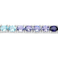 Genuine Multi Stone Eternity Bracelet by Fine Color Jewels