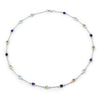 Genuine Multi Stones By The Yard Necklace