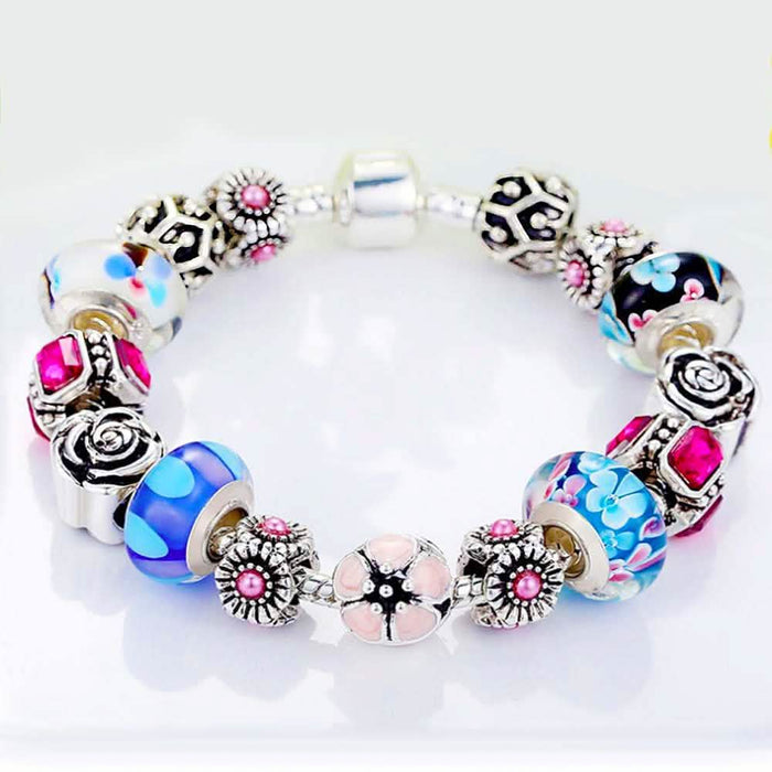 Genuine Murano Glass and Crystal Bracelet by DailySale