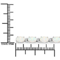 Genuine Opal Tennis Bracelet by Fine Color Jewels