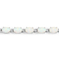 Genuine Opal Tennis Bracelet by Fine Color Jewels