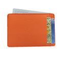Genuine Pebbled Leather Slim Wallet by MiamiLeathers.com