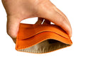 Genuine Pebbled Leather Slim Wallet by MiamiLeathers.com