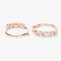 Genuine Pink Morganite and Diamond Earrings by Fine Color Jewels