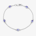 Genuine Purple Tanzanite By The Yard Bracelet by Fine Color Jewels