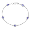Genuine Purple Tanzanite By The Yard Bracelet