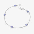 Genuine Purple Tanzanite By The Yard Bracelet by Fine Color Jewels