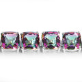 Genuine Rainbow Quartz Bracelet by Fine Color Jewels