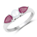 Genuine Ruby Jewelry Set by Fine Color Jewels