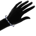 Genuine Sapphire and Diamond Tennis Bracelet by Valencia Gems by DailySale