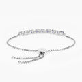Genuine Tanzanite and White Topaz Bolo Bracelet by Fine Color Jewels
