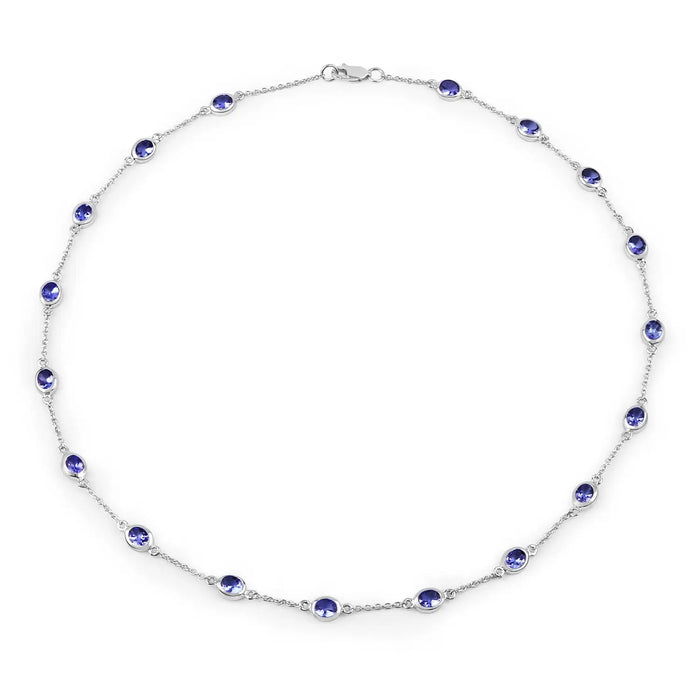 Genuine Tanzanite By The Yard Necklace by Fine Color Jewels