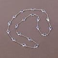 Genuine Tanzanite By The Yard Necklace by Fine Color Jewels