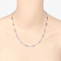 Genuine Tanzanite By The Yard Necklace by Fine Color Jewels