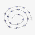 Genuine Tanzanite By The Yard Necklace by Fine Color Jewels