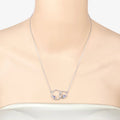 Genuine Tanzanite Infinity Pendant Necklace by Fine Color Jewels
