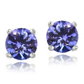 Genuine Tanzanite Round or Oval Shaped Studs by DailySale