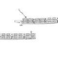 Genuine White Diamond Tennis Bracelet by Fine Color Jewels