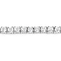 Genuine White Topaz Tennis Bracelet Silver by Fine Color Jewels