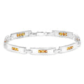Genuine Yellow Sapphire Tennis Bracelet by Fine Color Jewels