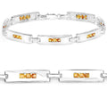 Genuine Yellow Sapphire Tennis Bracelet by Fine Color Jewels