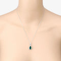 Genuine Zambian Emerald Diamond 14K Gold Statement Pendant by Fine Color Jewels