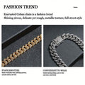 Geometric Bling Hip-Hop Cuban Chain Neckiace by DailySale