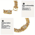 Geometric Bling Hip-Hop Cuban Chain Neckiace by DailySale