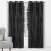 Geometric Pattern Blackout Thermal Window Curtain Pair Panel
