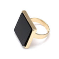Geometric Square Color Shell Ring Bohemia Personality Exaggerated Fashion Rings by DailySale