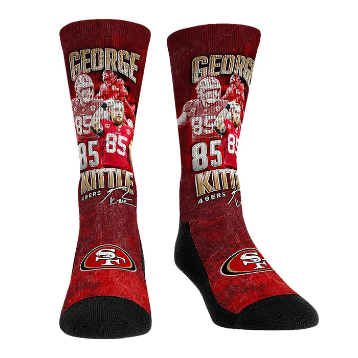George Kittle - San Francisco 49ers - Retro Photo by Rock 'Em Socks