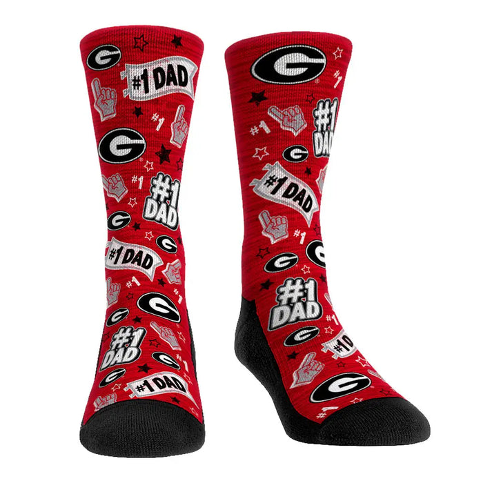 Georgia Bulldogs - #1 Dad by Rock 'Em Socks