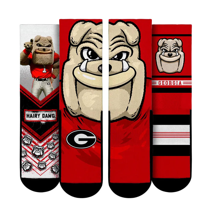 Georgia Bulldogs - Mascot 3-Pack by Rock 'Em Socks