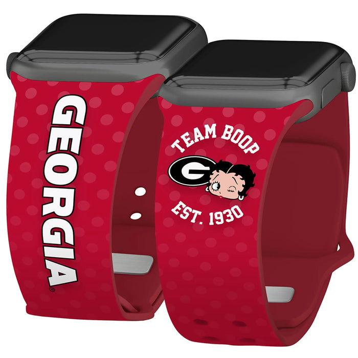 Georgia Bulldogs X Betty Boop HD Apple Watch Band by Affinity Bands