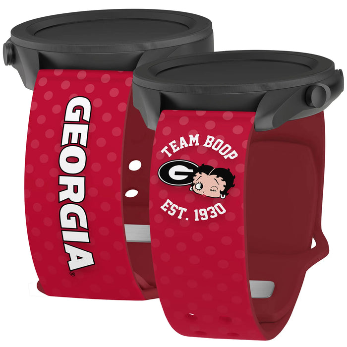 Georgia Bulldogs X Betty Boop HD Watchband for Samsung, Garmin, Fossil, and More by Affinity Bands