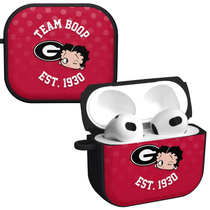 Georgia Bulldogs X Betty Boop HDX Apple AirPods Gen 3 Case Cover by Affinity Bands