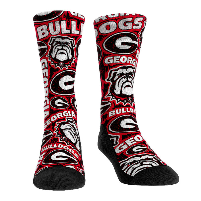 Georgia Bulldogs - Logo Sketch by Rock 'Em Socks